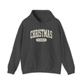 Retro Christmas Vibes Hoodie: Varsity Holiday Pullover