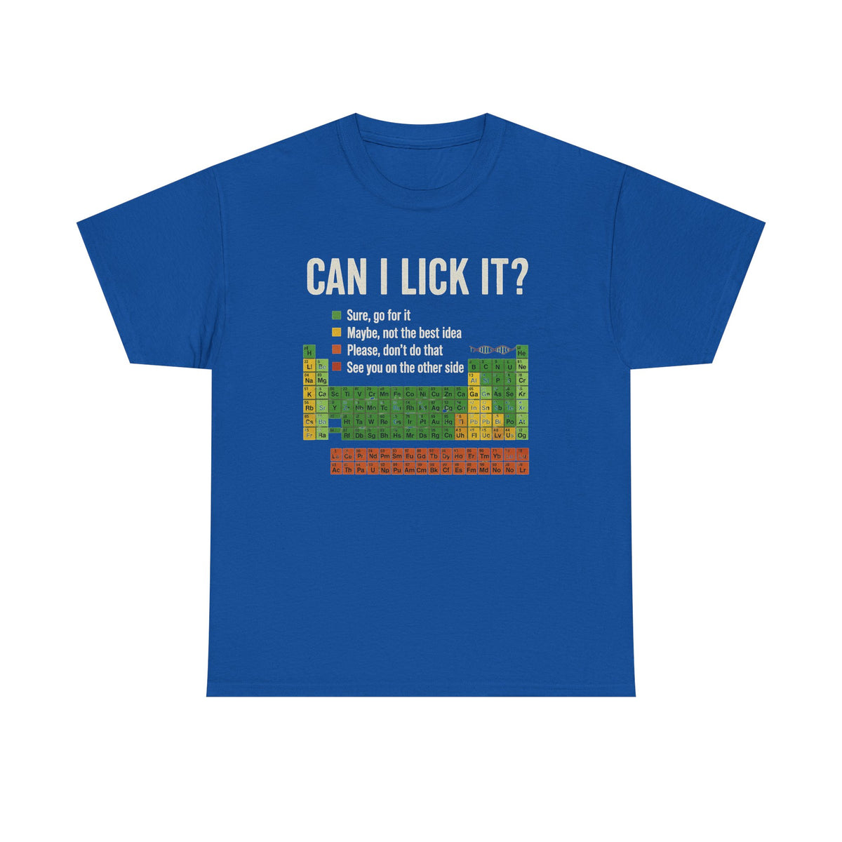 Can I Lick It Shirt, Periodic Table Shirt, Funny Chemistry Shirt, Elements Table Funny Shirt, Science Shirt, Scientist Gift