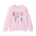 Music Lover Sweatshirt, Orchestra Sweatshirt, Minimalist Music Note Sweatshirt, Stop Under a Rest Music Gift, Music Teacher Sweatshirt