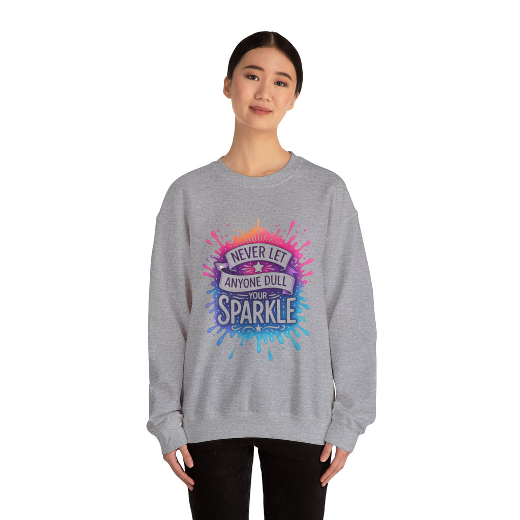 Never Let Anyone Dull Your Sparkle Svg, Inspirational Sublimation Design, T-Shirt Svg, Sweatshirt Design, Colorful Svg, Digital Download Png