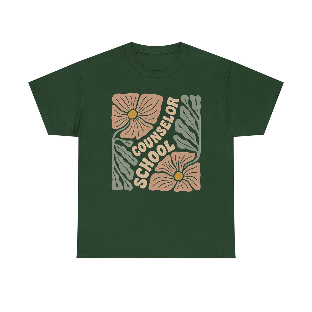 Boho Floral School Counselor T-Shirt Retro School Counselor Tshirt Wildflower Guidance Counselor Shirt First Day of School Counselor Tees