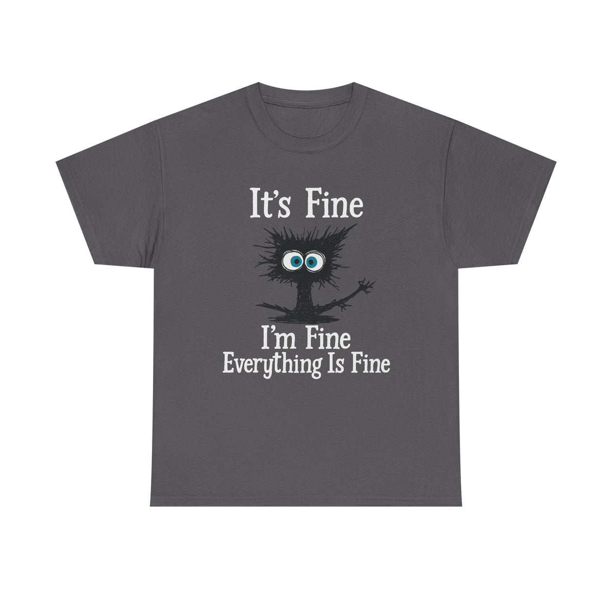 It's Fine I'm Fine Everything Is Fine Shirt, Cute Black Cat Tee, Sarcasm T-Shirt, Everything Is Fine, Funny Cat Tee, Funny Gift Cat Lover