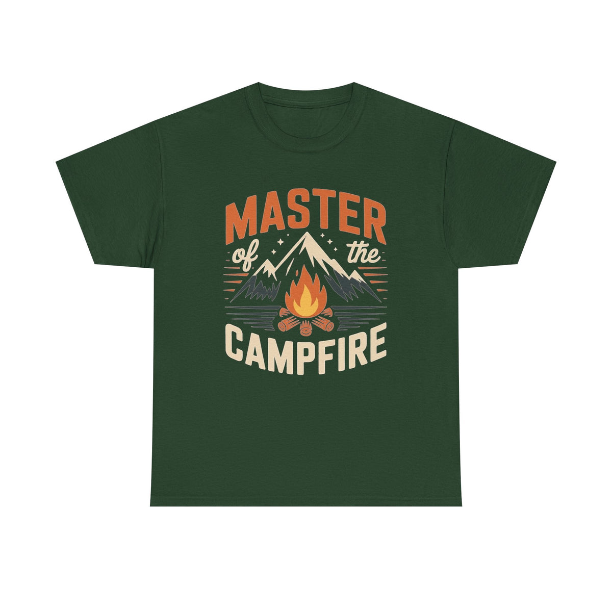 Master of the Campfire Shirt | Funny Camping Tee | Outdoor Adventure Gift | Mountain Lover Apparel | Bonfire Night Hiking Top for Dads & Cam