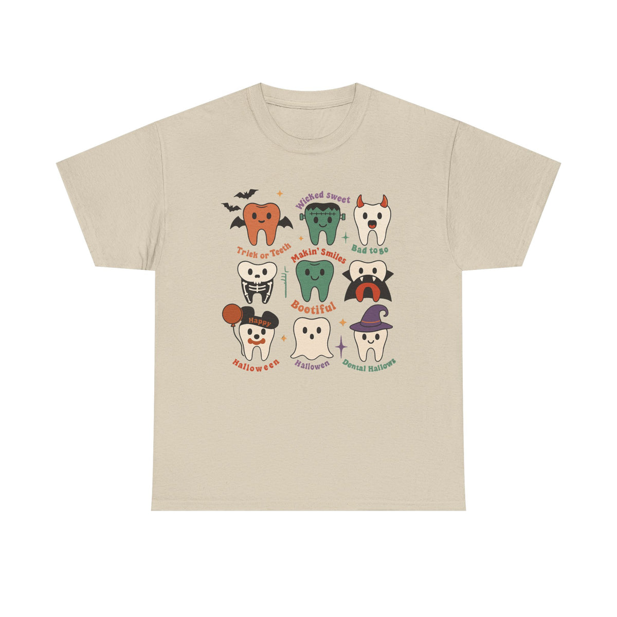 Cute Halloween Tooth Sweatshirt, Dental Hygienist Halloween Shirt, Dentist Appreciation Crewneck, Funny Tooth Costume T-shirt