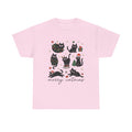 Christmas Cat Shirt Catmas Meow Christmas Tree Light Its Fine Holiday Tshirt Funny Kitty Black Cat Xmas Tee Festive T-shirt