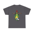 Parrot Shirt, Funny Upside Down Macaw Tee, Tropical Bird Graphic T-Shirt, Colorful Bird Watcher Gift for Animal Lover, Exotic Bird Apparel