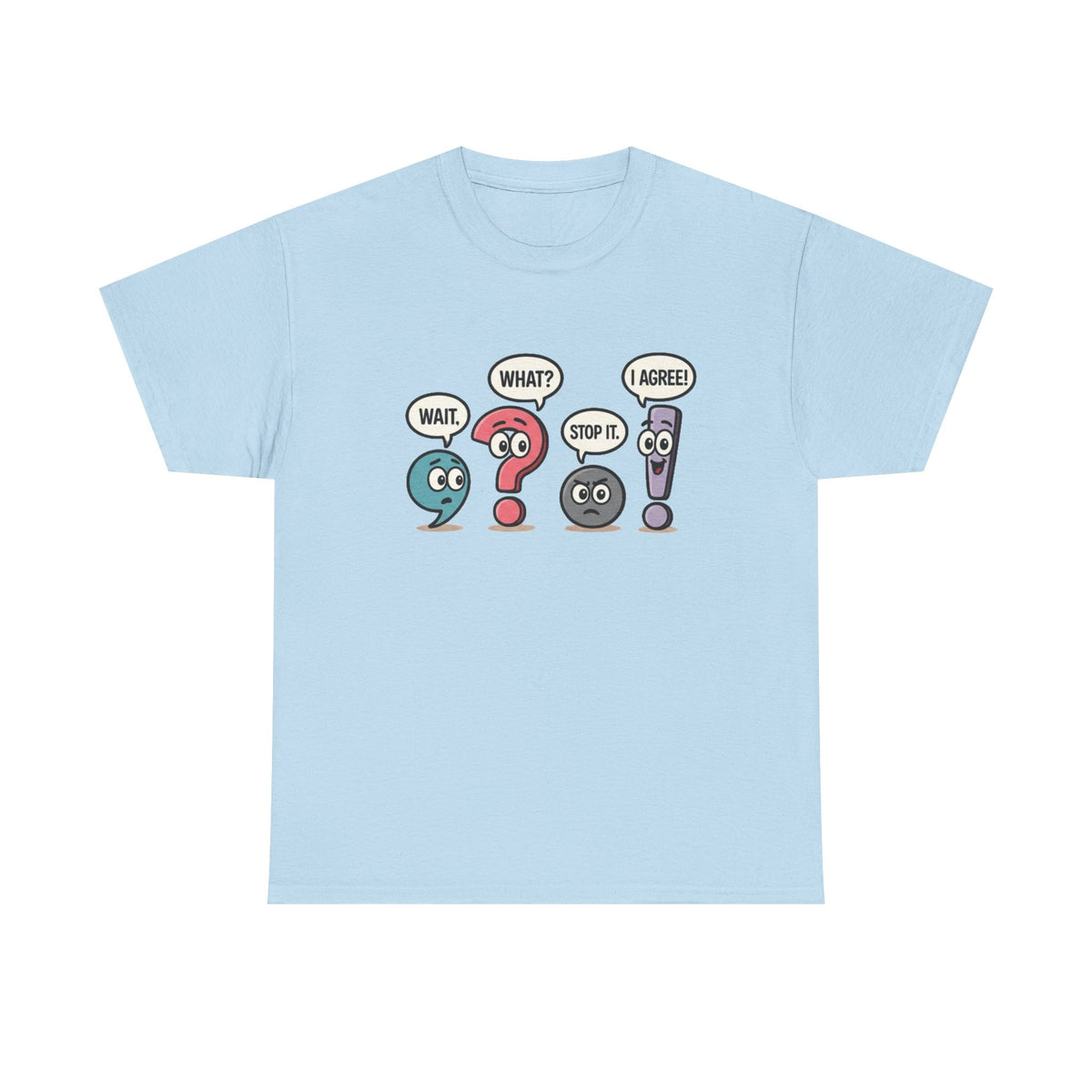 Funny Grammar Teacher Shirt, Punctuation Shirt, English Teacher Gift, Wait What Stop It I Agree Shirt, Teachers Day Gift, Back To School