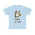 I Have to Say Weird Stuff Or I'll Die Frog Drinking Coffee T-Shirt | Weird Friend Gift | Sarcastic Humor Shirt