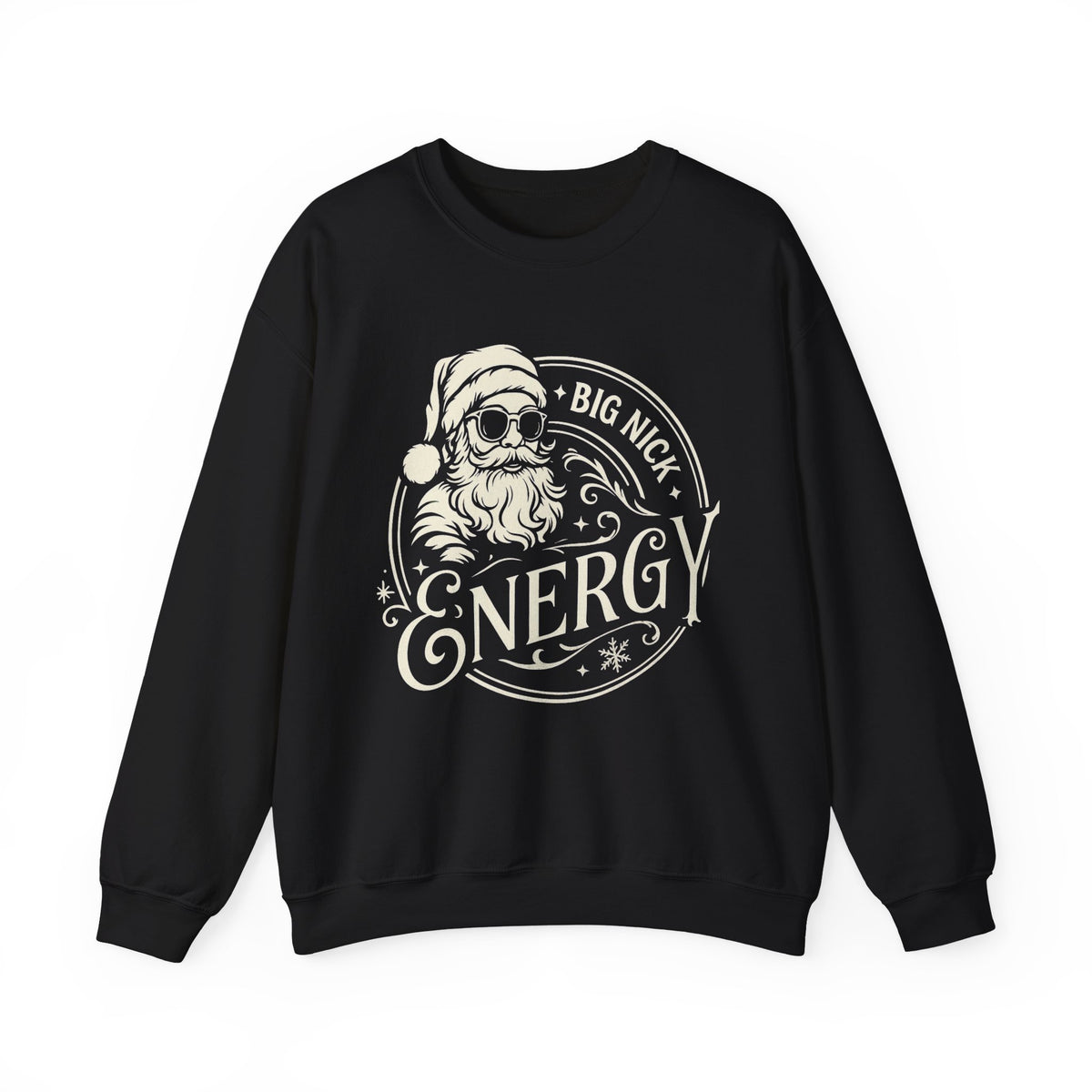Big Nick Energy Christmas Sweatshirt, Men Funny Santa Christmas Sweatshirt, Funny Holiday Shirt for Men, Funny Santa Hoodie, Xmas Santa Tee