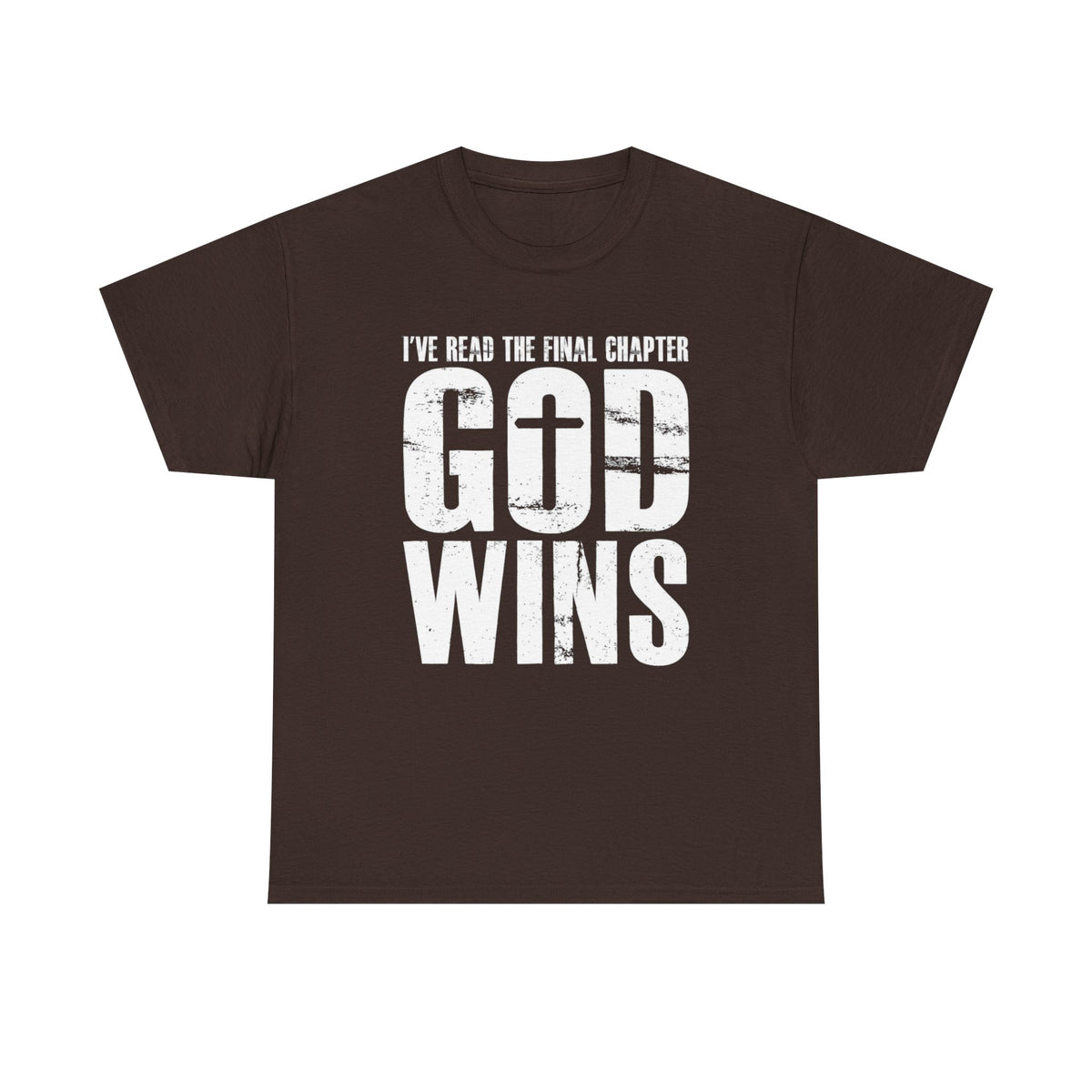 God wins i've read the final chapter, inspirational t-shirt, christian shirt, faith based apparel, christian t-shirt, christian gift