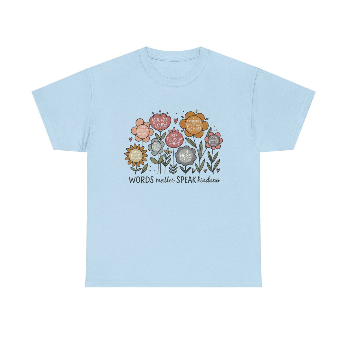 Words matter speak kindness boho floral png, flowers png, inspirational png, kindness png, t shirt png, sublimation design, affirmations