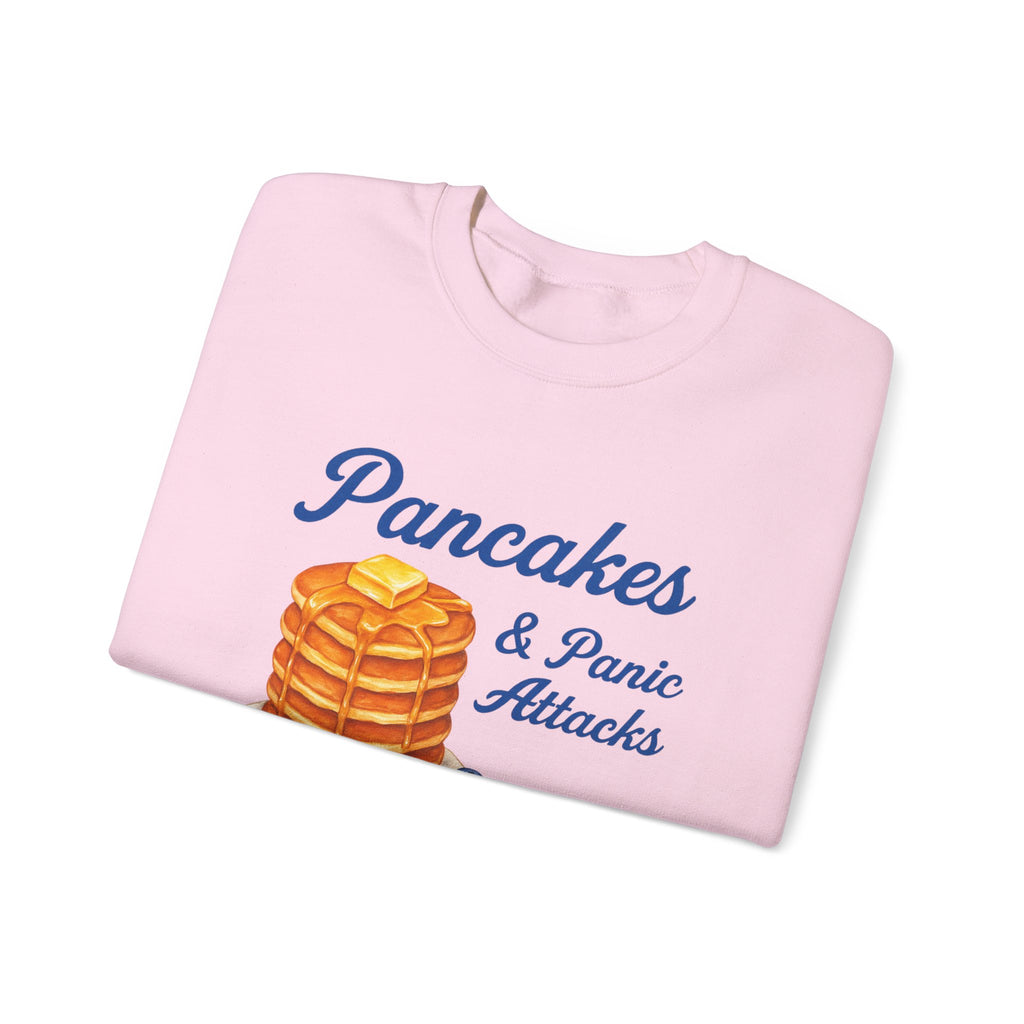 Pancakes and Panic Attacks Sweatshirt, Pancakes and Pajamas Shirt, Funny Breakfast Hoodie, Blueberry Pancake Tee, Buy One Get One Shirt