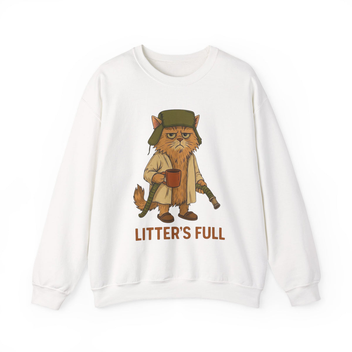 Litter's Full Christmas Vacation Cat Sweatshirt, National Lampoon's Vacation Xmas Tee