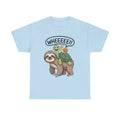 Wheeeee Sloth Turtle Snail Shirt - Funny Animal Lover T-Shirt - Cute Sloth Graphic Tee for Wildlife, Nature, and Humor Fans