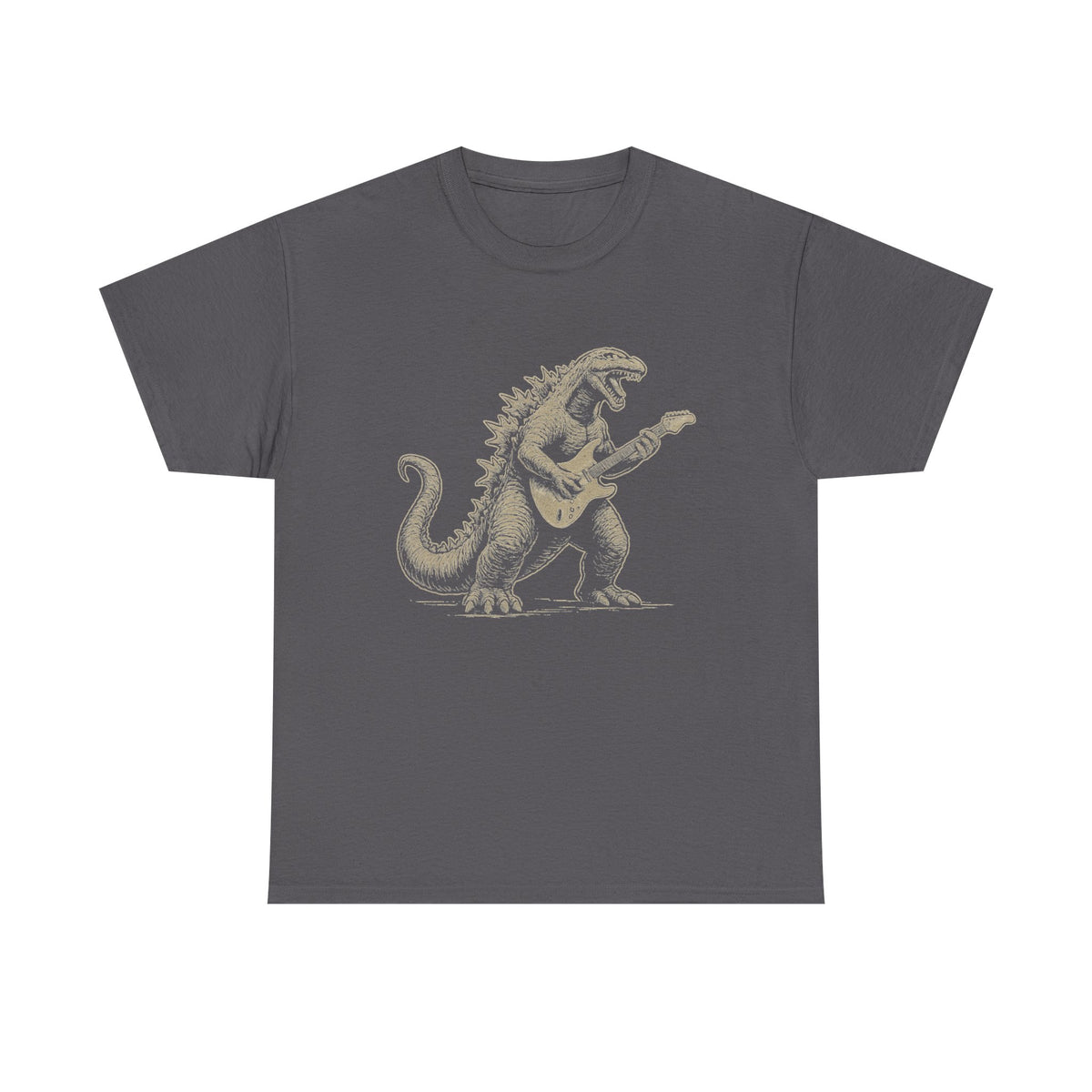 Godzilla Electric Guitar T-Shirt: Rockstar Dinosaur Graphic Tee