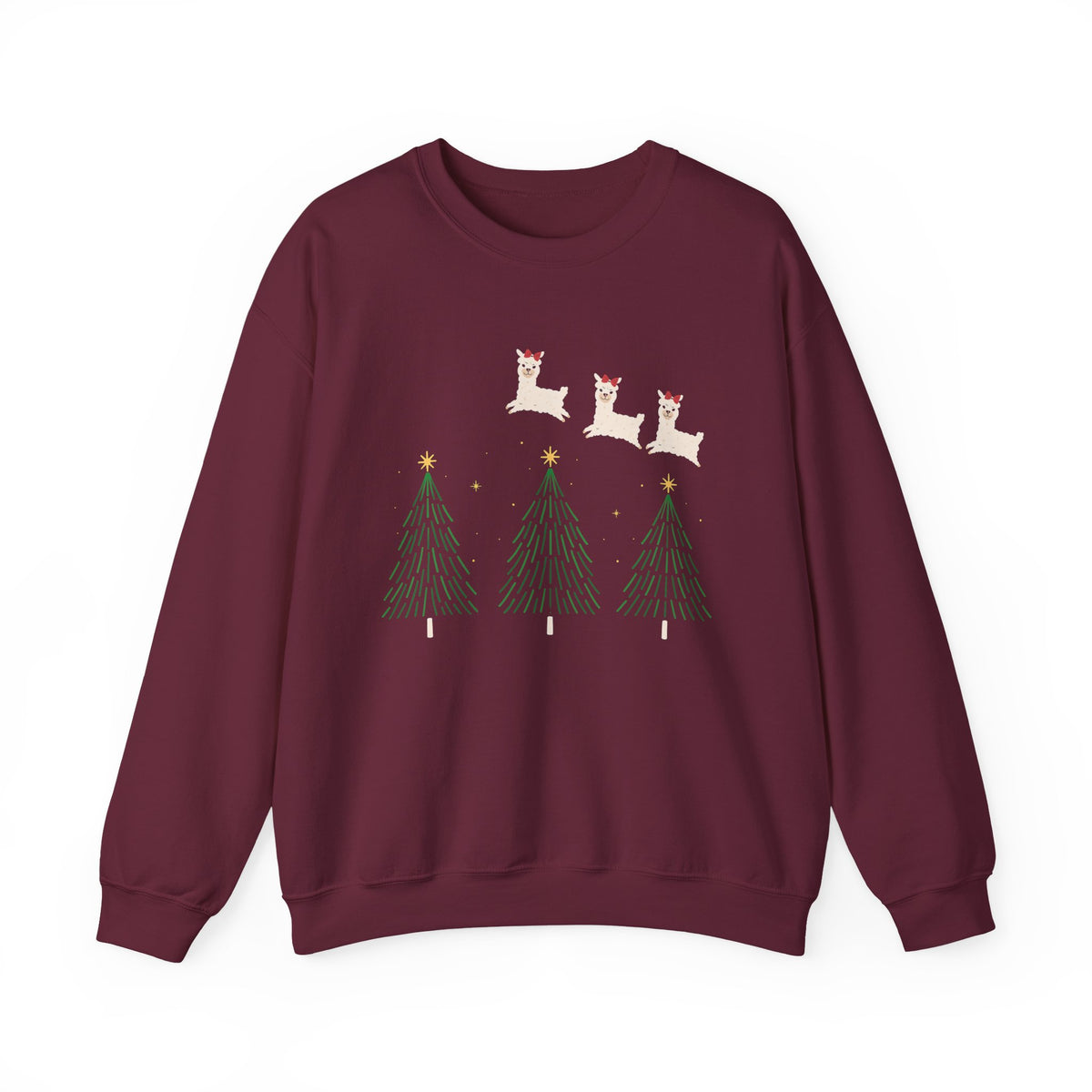 Funny Alpaca Christmas Crewneck Sweatshirt, Cute Xmas Llama Shirt For Friends And Family, Animal Or Pet Lover Sweater, Llama Lover Gift