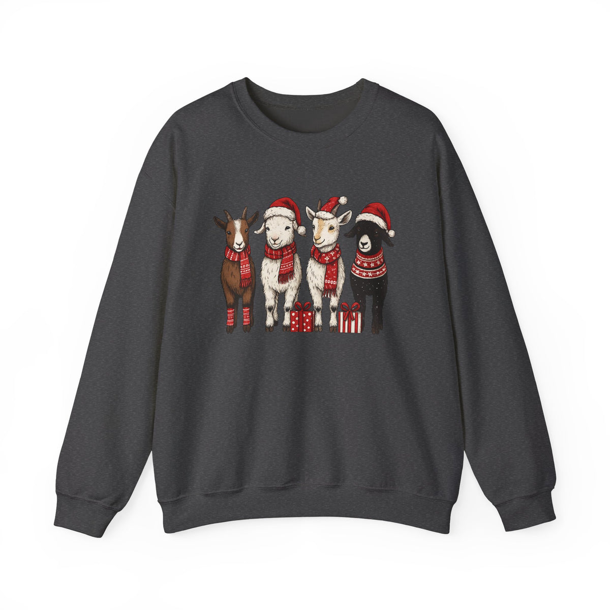 Christmas Goats Sweatshirt, Festive Goat Tee, Western Christmas Sweater, Country Girl Xmas Gift, Christmas Mom Gift, Xmas Gift, Animal Shirt