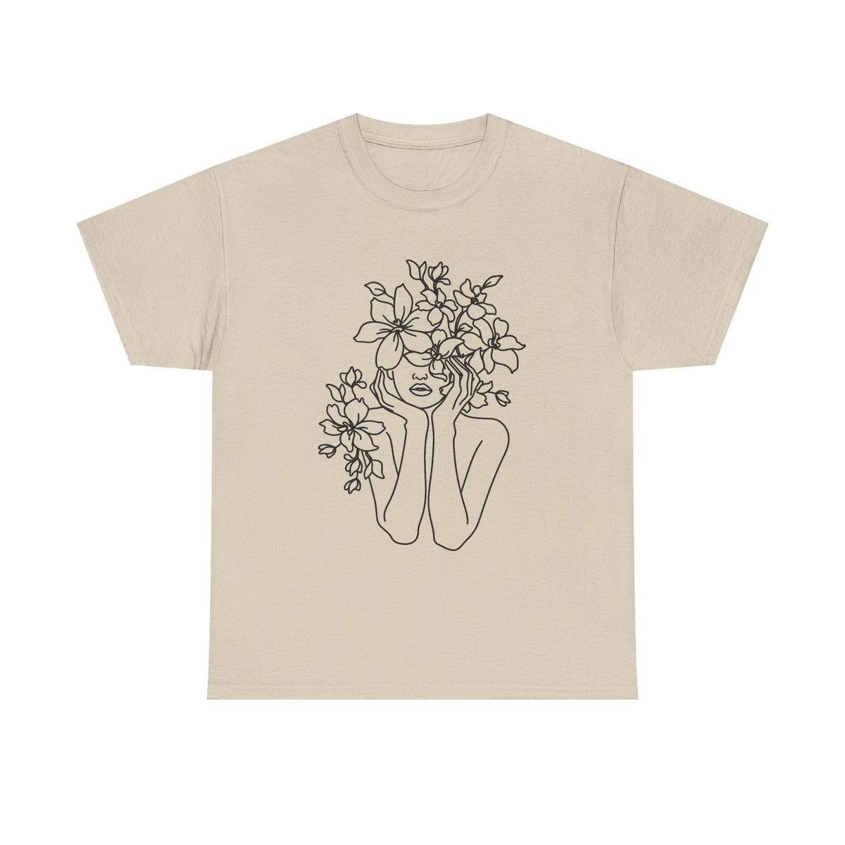 Boho Abstract Shirt, Floral Line Art Shirt, Silhouette Shirt, Minimalist Graphic Tee, Abstract T-Shirt, Boho Modern Tee, Line Drawing Shirt