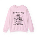 Funny Cat Kneading Sweatshirt: Kitty Biscuits Bakery