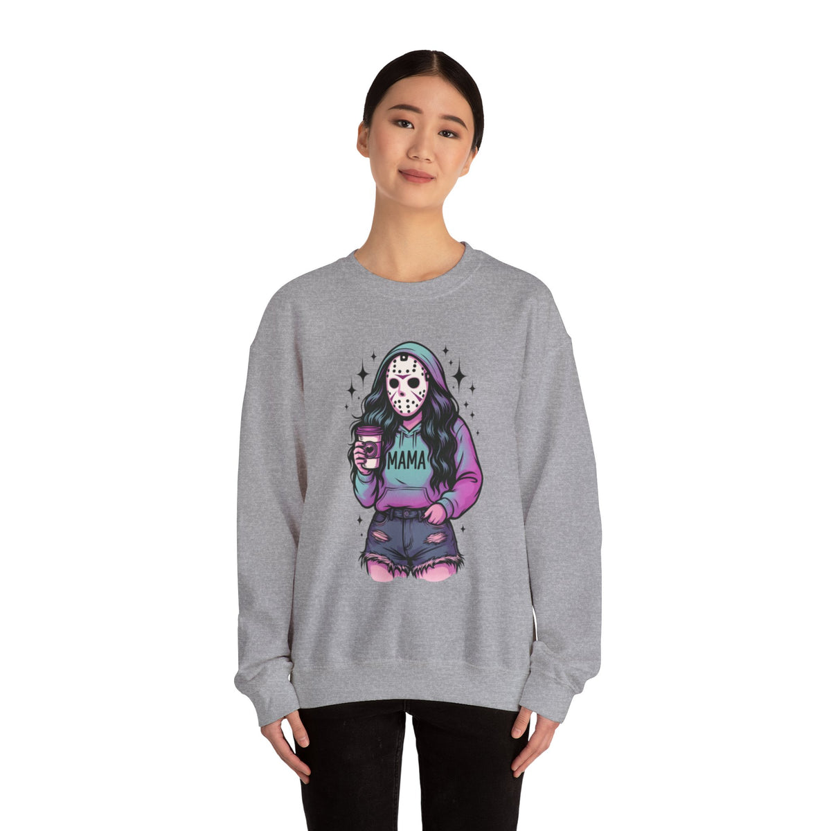 Halloween Horror Mama Sweatshirt, Trendy Custom Spooky Mama Hoodie, Family Spooky Season Sweaters, Killer Halloween Hooded, Women Halloween
