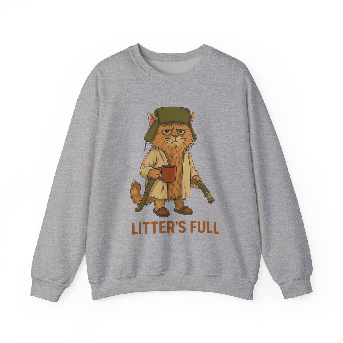 Litter's Full Christmas Vacation Cat Sweatshirt, National Lampoon's Vacation Xmas Tee