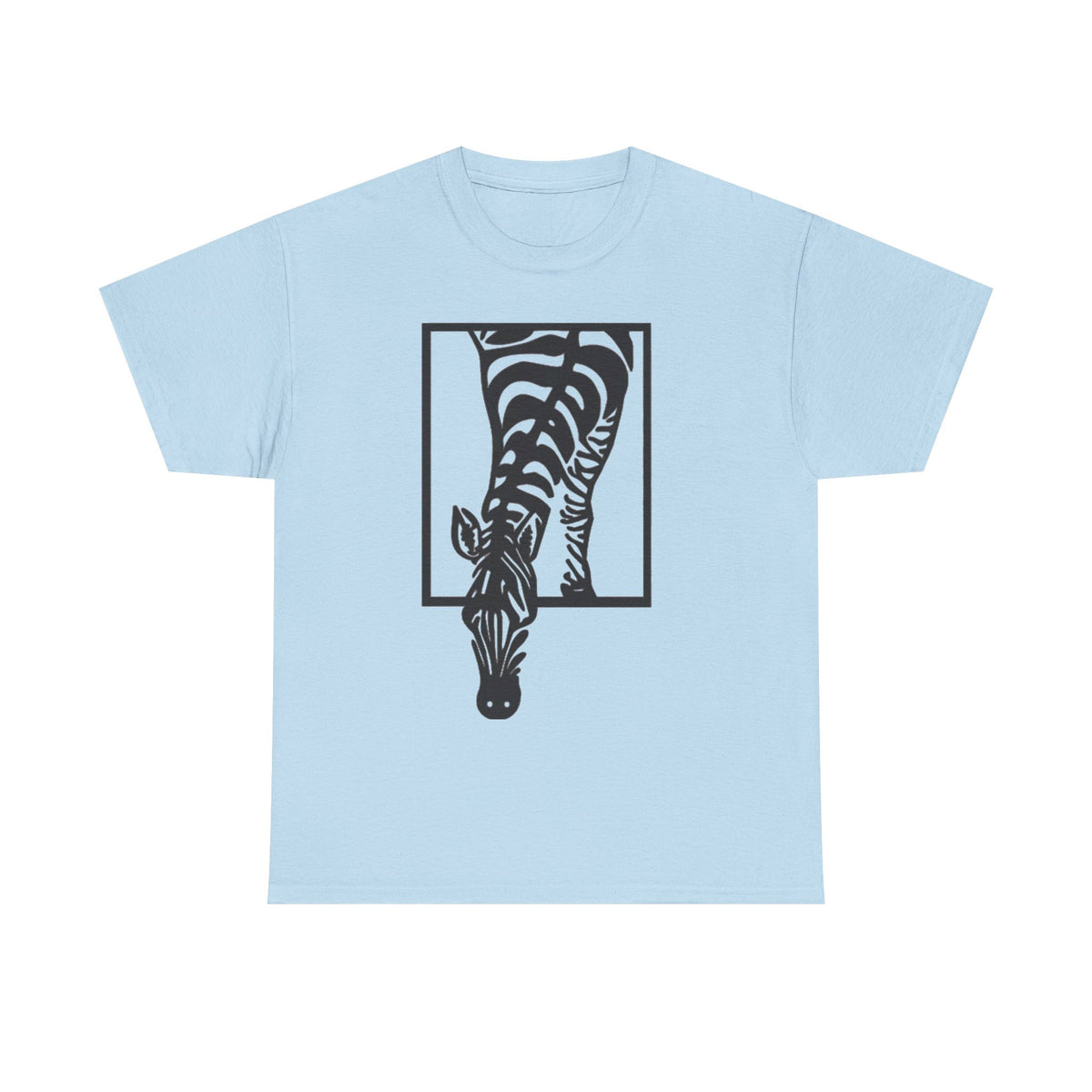 Abstract Zebra Graphic Tee: Boho Modern Art T-Shirt