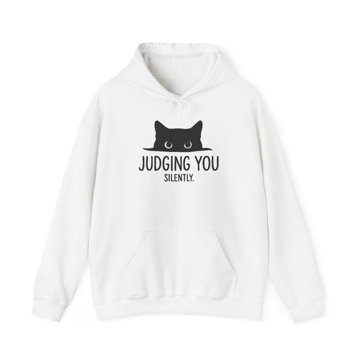 Black Cat Hoodie, Judging You Silently Hoodie,  Cute Cat Hoodie, Cat Peeking Hoodie, Womens Funny Hoodie, Gifts for Cats Lover, Cat Mom
