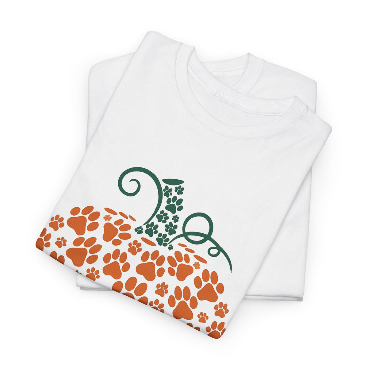 Pumpkin Dog Paw Print PNG: Fall Decor Clipart