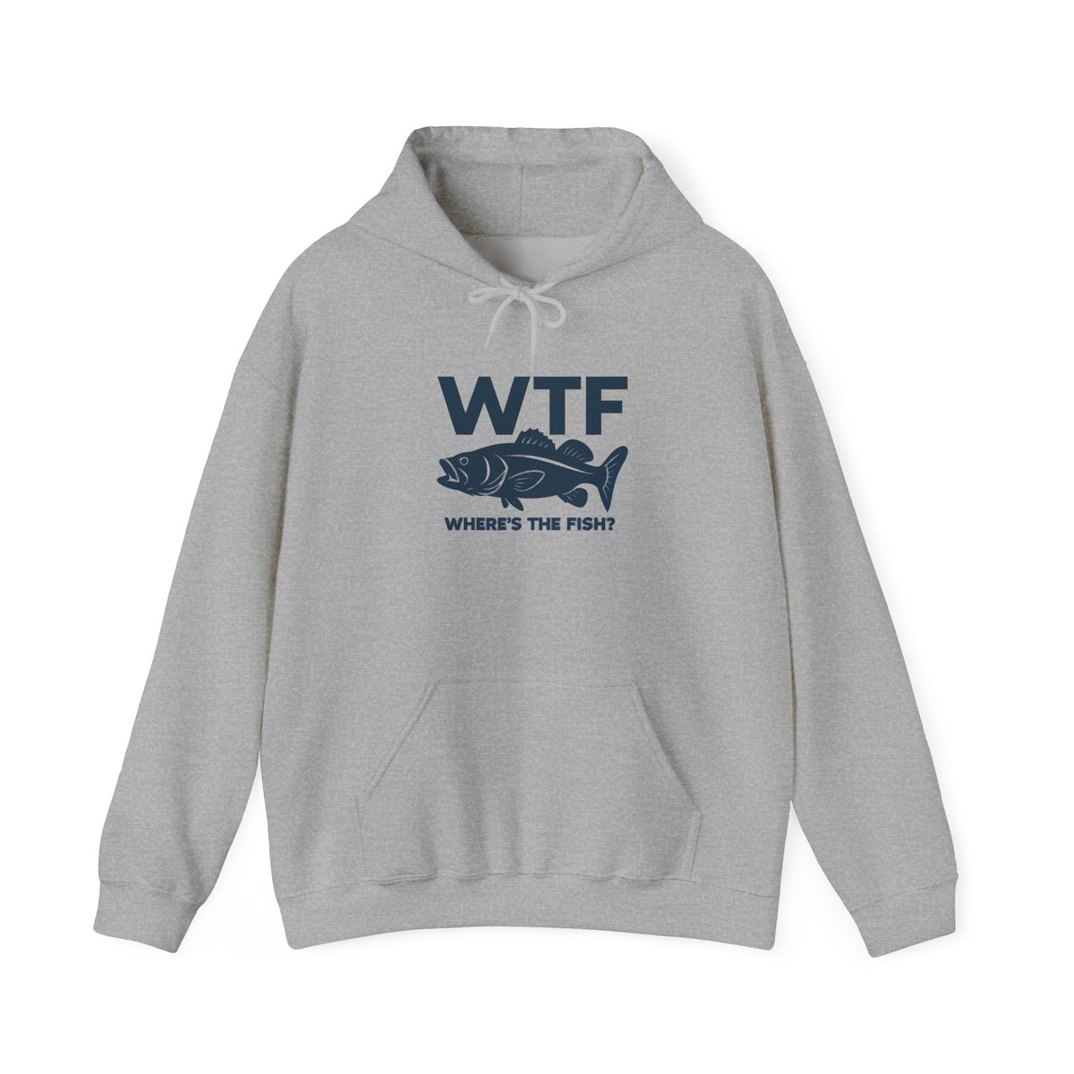Funny WTF Where Is The Fish Pocket Hoodie, Fisherman Hoodie, Minimalist Fishing Hoodie, Fathers Day Hoodie, Present for Fisherman Hoodie
