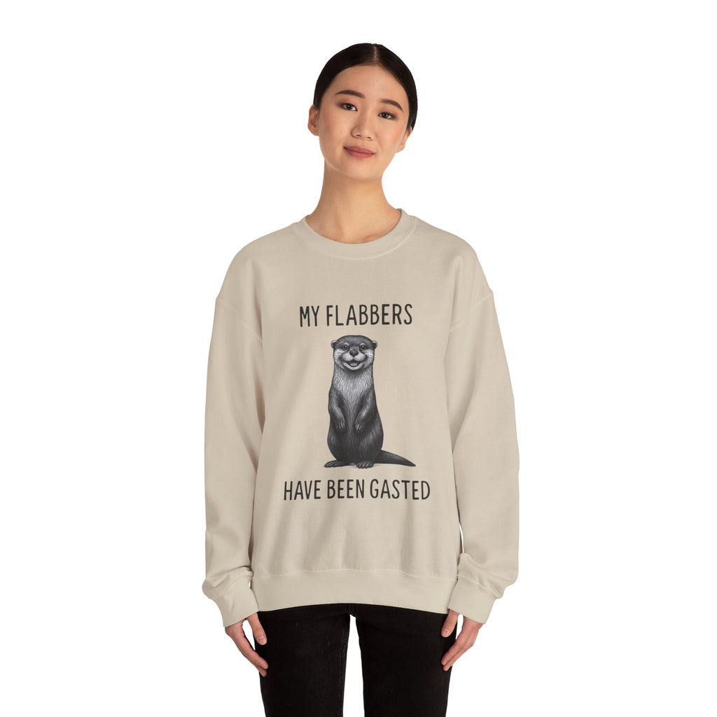 Funny Otter Sweatshirt: Flabbergasted Animal Lover Crewneck