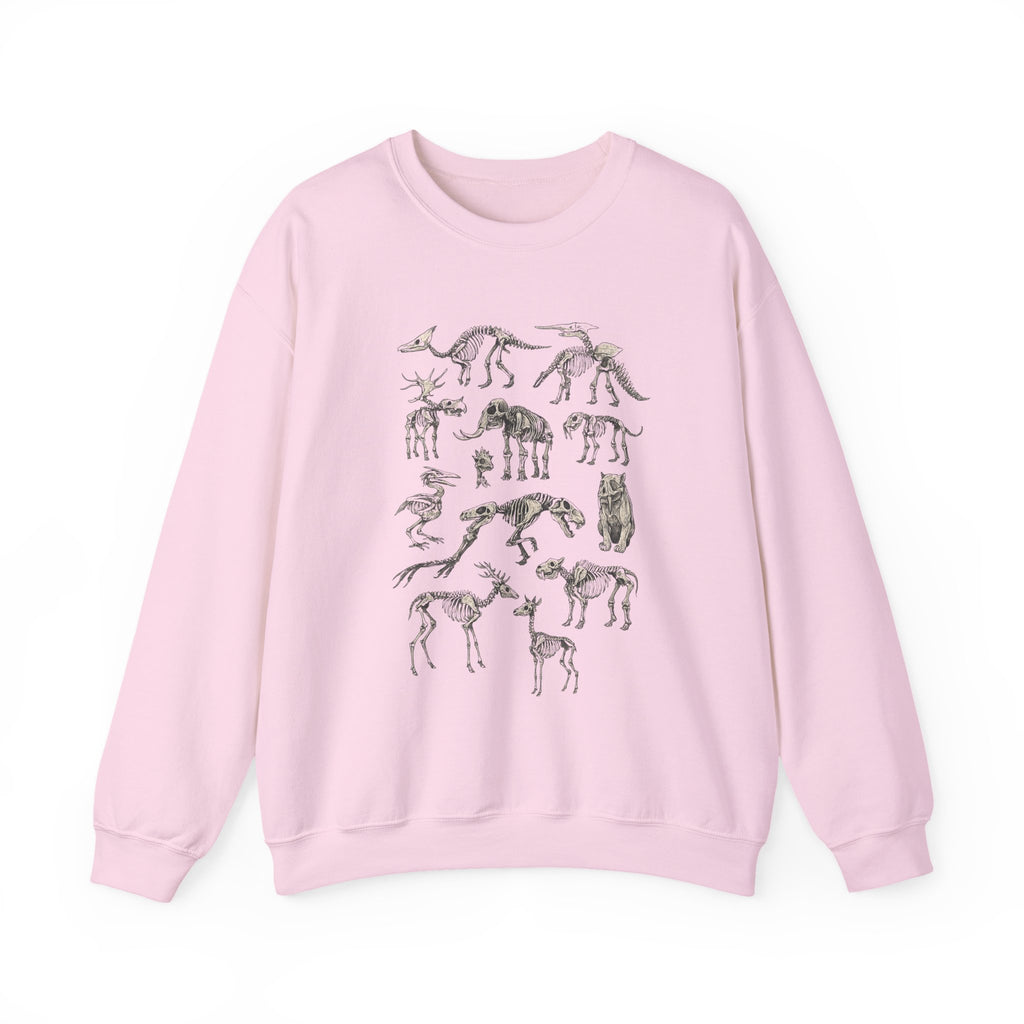 Dinosaur Skeleton Sweatshirt, Dinosaur Gift, Dinosaur Sweatshirt, Gift For Him, Gift For Her, Dinosaur Fossils Sweatshirt, Dinosaur Lover
