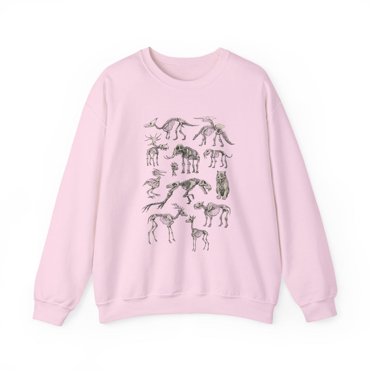 Dinosaur Skeleton Sweatshirt, Dinosaur Gift, Dinosaur Sweatshirt, Gift For Him, Gift For Her, Dinosaur Fossils Sweatshirt, Dinosaur Lover