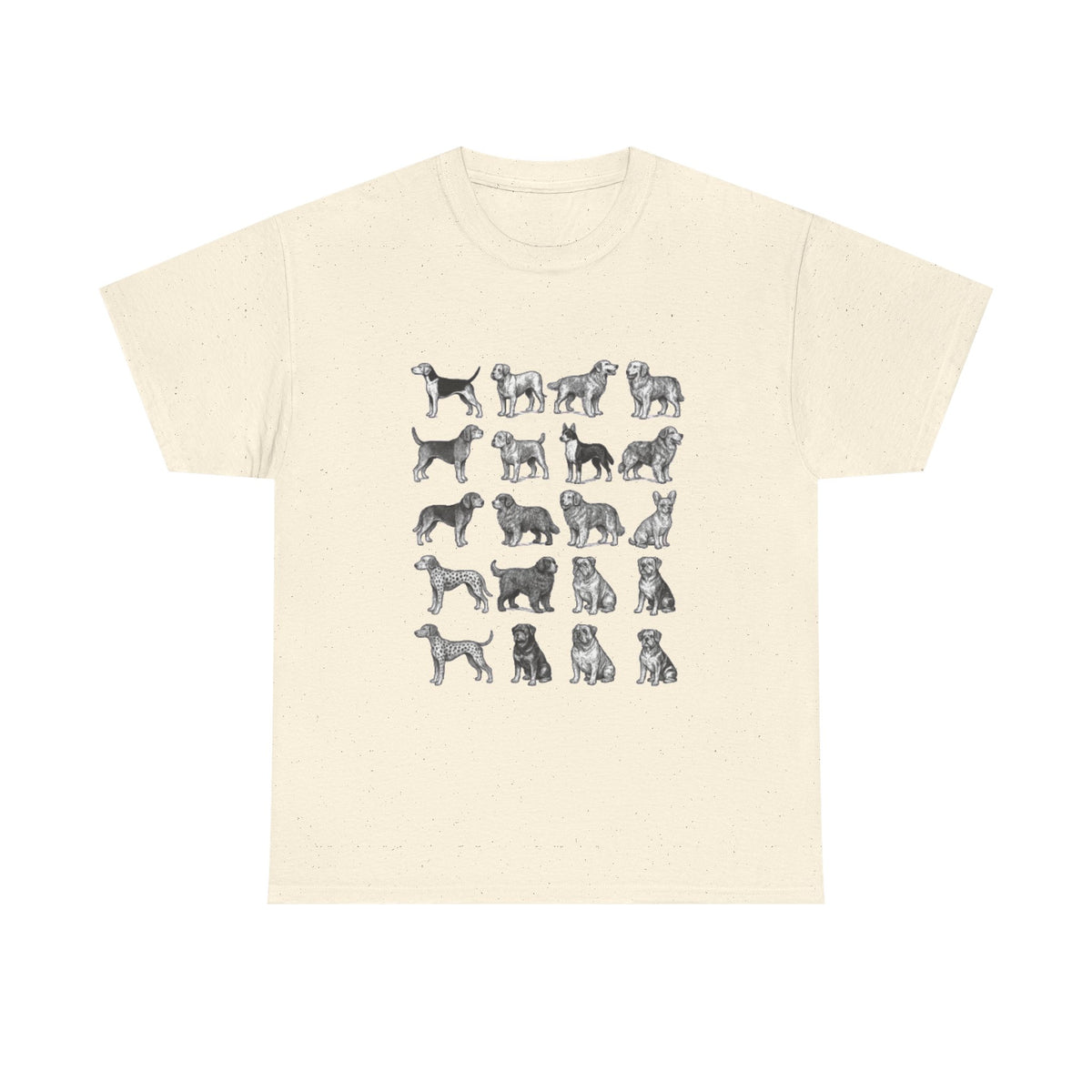 Vintage Dog Breeds Graphic Comfort Colors® Shirt, Cute Dog Mom T-shirt, Retro Dog Crewneck Tee, Gift for Dog Lover Person, Dog Owner Mama