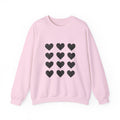 Heart Sweatshirt, Valentines Day Sweatshirt, Galentines Day, Valentines Day Gift, Valentines Outfit, Black Heart, Retro Valentine, Crewneck
