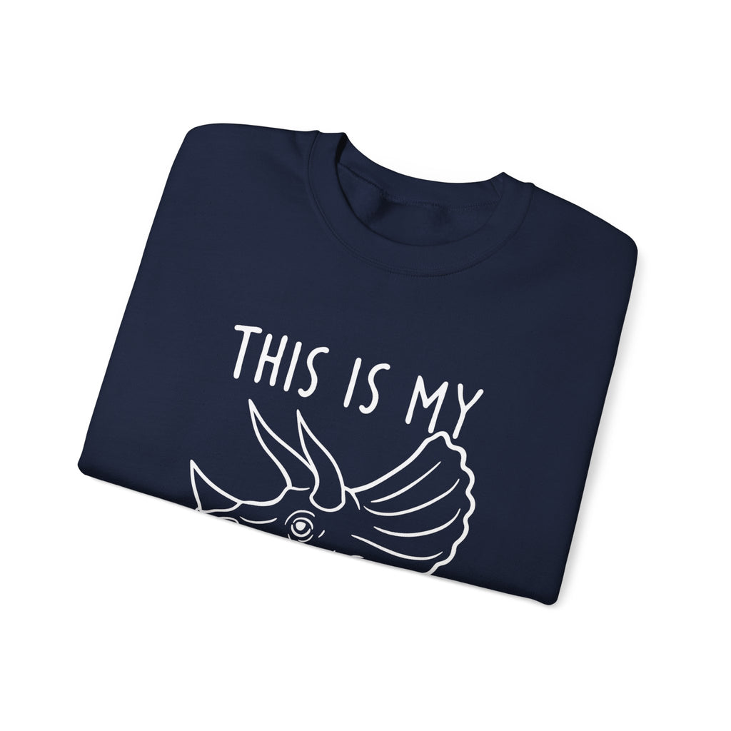 Triceratops Sweatshirt: Jurassic Dinosaur Skull Print Jumper