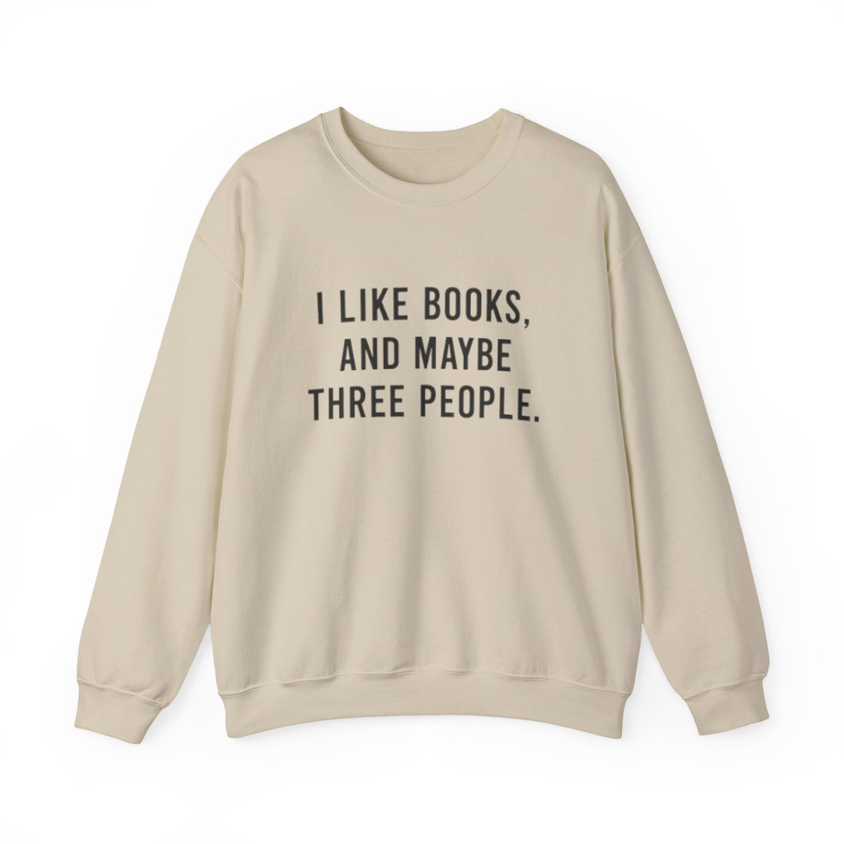 I Like Books Maybe 3 People Sweater Funny Bookworm Gift Book Nerd Book Lover Gift Reading Week Shirt Bookish Librarian Sweatshirt to 5XL