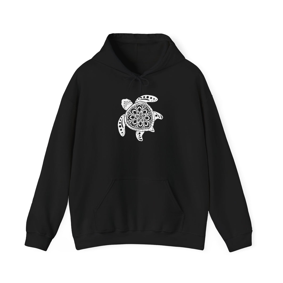 Zen Sea Turtle Mandala Hoodie, Turtle Mandala Sweatshirt, Sea Turtle Tee, Beach Shirt, Back Design Shirt, Ocean Lover Shirt, Save the Planet