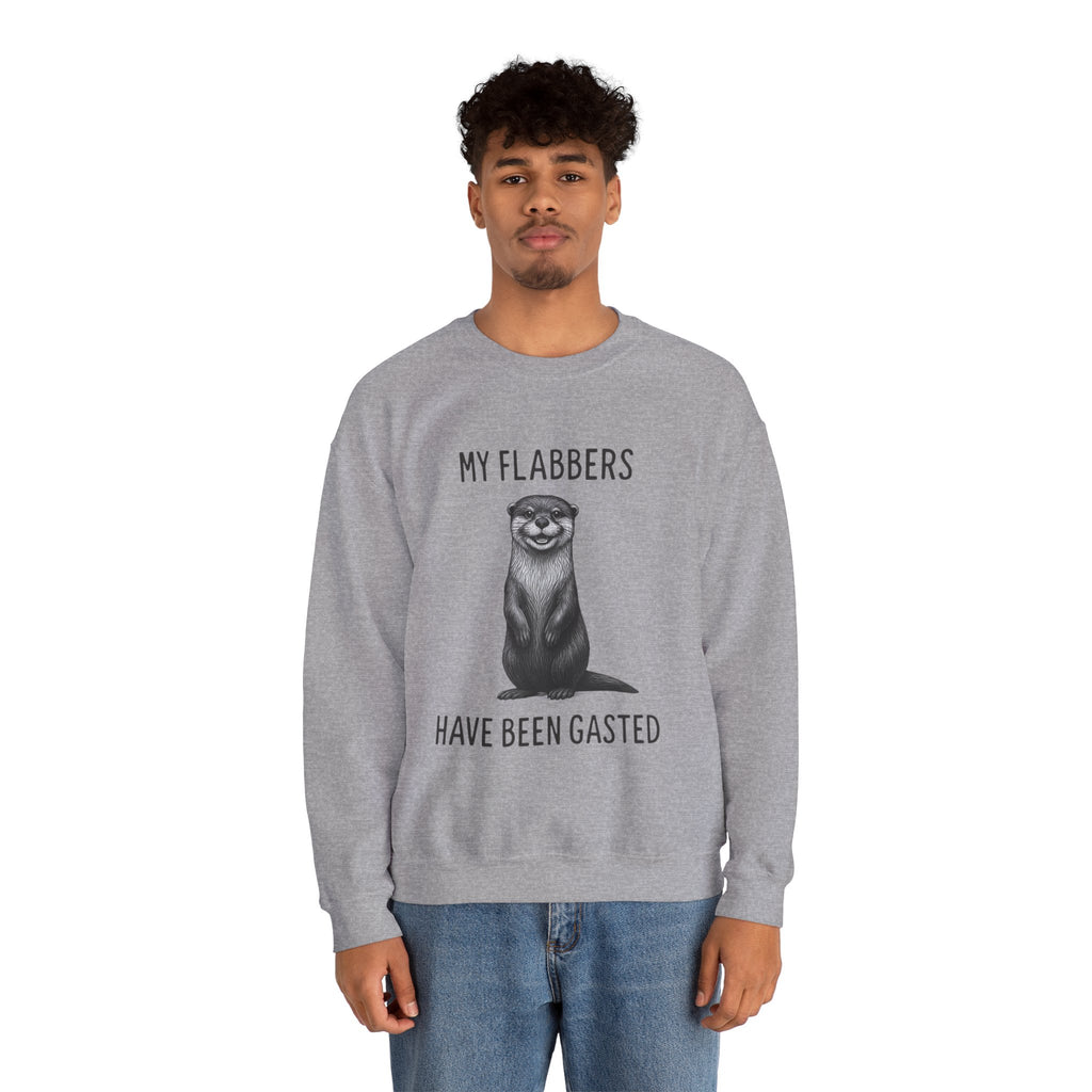 Funny Otter Sweatshirt: Flabbergasted Animal Lover Crewneck