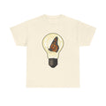 Monarch Butterfly Lightbulb Shirt: Creative Insect Art Tee