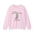 Sometimes When I Close My Eyes I Can't See Sweatshirt, Funny Raccoon T-shirt, Sarcastic Raccoon Gift, Humorous Raccoon Shirt, Meme Crewneck