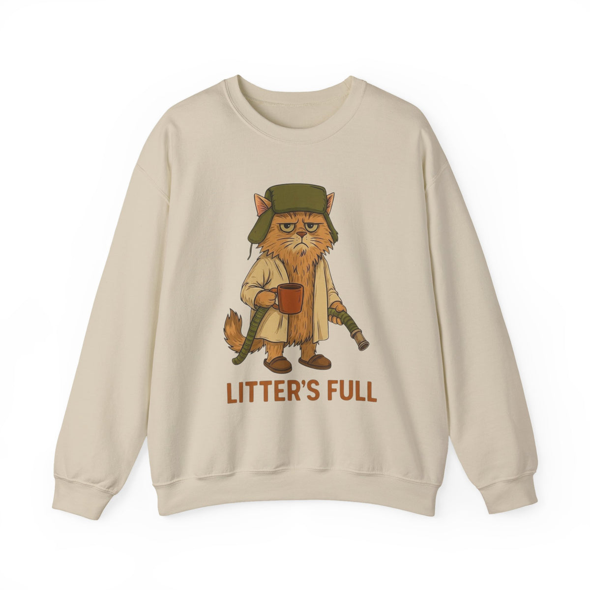 Litter's Full Christmas Vacation Cat Sweatshirt, National Lampoon's Vacation Xmas Tee