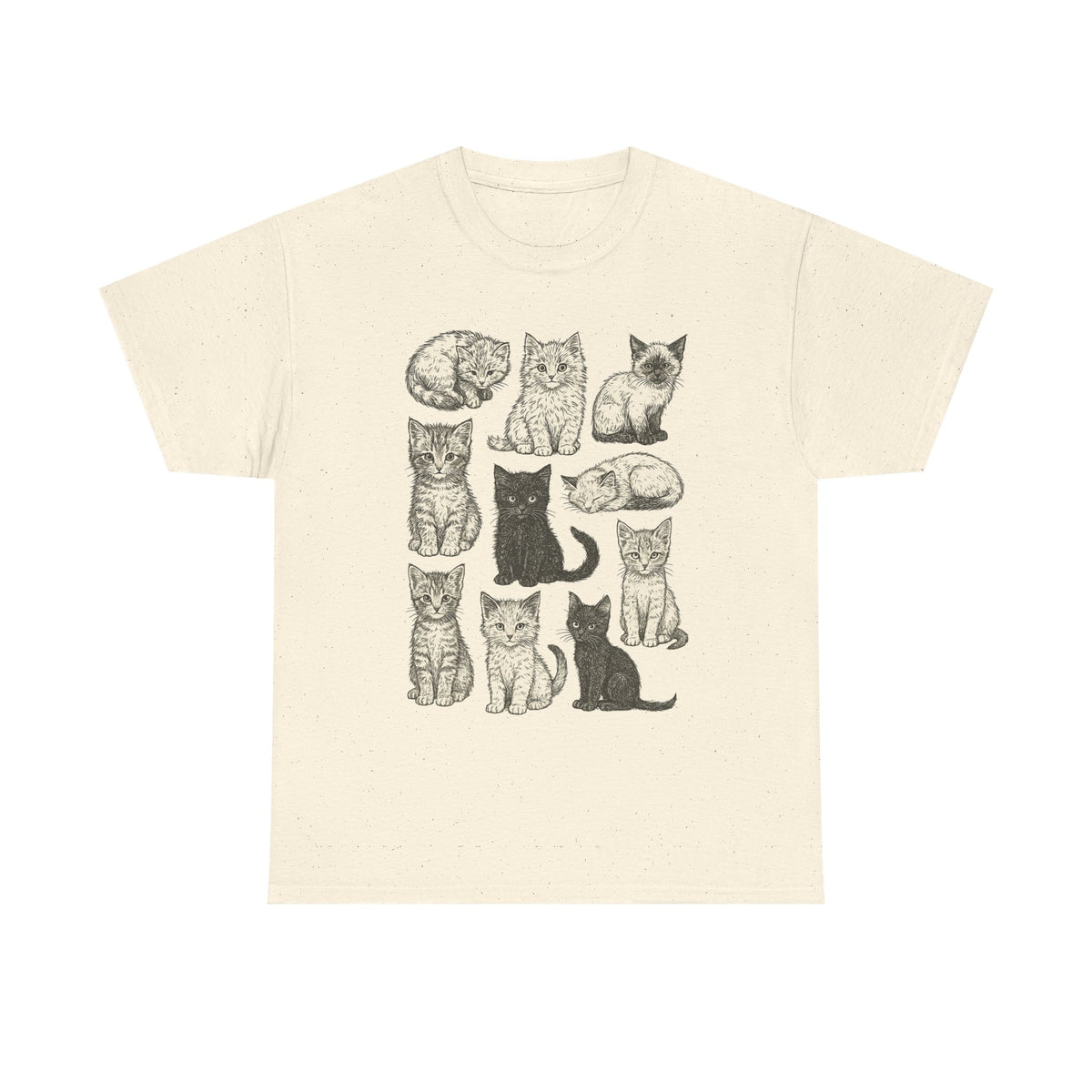 Cats 90s Vintage Tattoo Style Tshirt, Retro Y2k Kitten Shirt, Cat Lovers Gift, Cute Cat Shirts,Nature Unisex Adult Pet Shirt