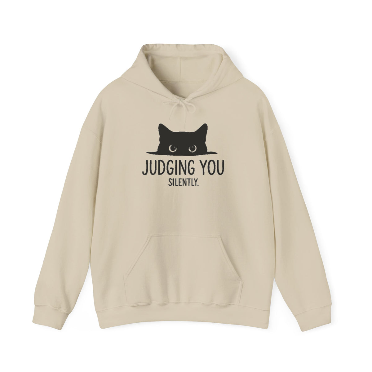 Black Cat Hoodie, Judging You Silently Hoodie,  Cute Cat Hoodie, Cat Peeking Hoodie, Womens Funny Hoodie, Gifts for Cats Lover, Cat Mom