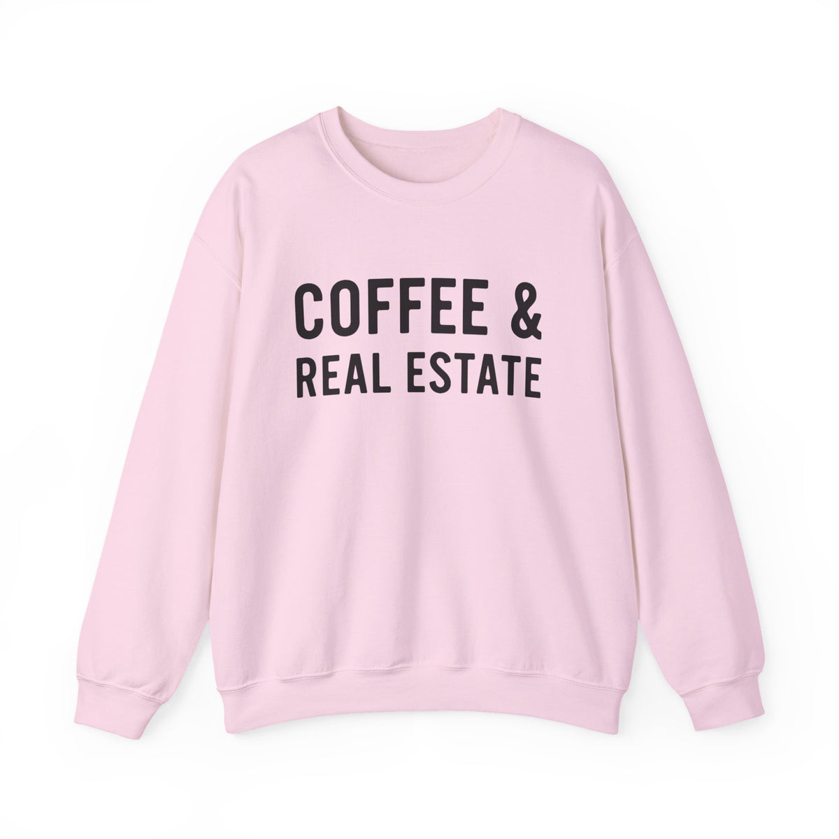 Coffee & Real Estate Sweatshirt | Realtor Sweatshirt | Realtor Gift | Real Estate Crewneck | Real Estate Gift | Crewneck Sweatshirt