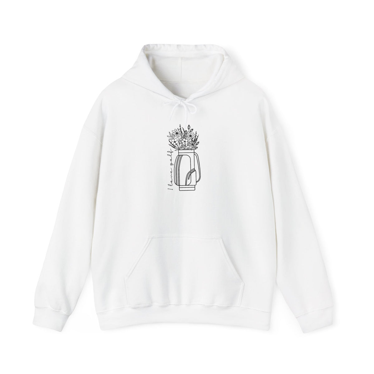 I Love Golf Sweatshirt, Floral Golf Bag Hoodie, Golf Mode Sweatshirt, Golf Lover Gift, Women's Golf Sweater, In My Golf Era,Golfing Crewneck