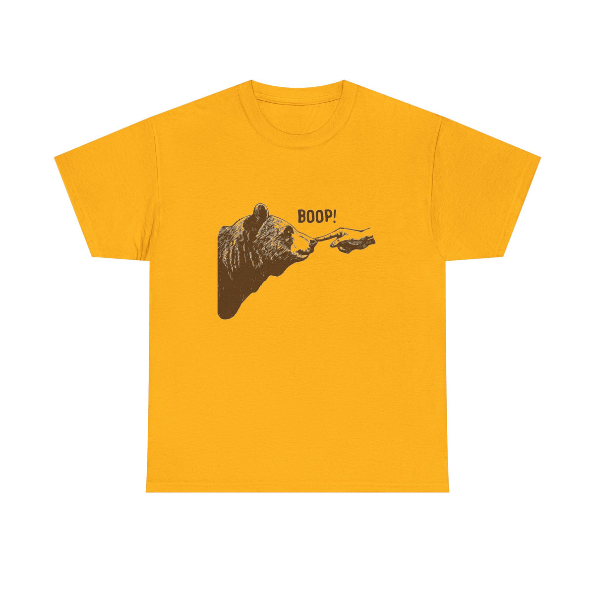 Boop! T-Shirt, Vintage Bear Finger Touching Nose Tshirt, Funny Retro Shirt, Graphic Unisex Vintage Animal Funny Meme Tee