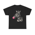 Zebra Bubblegum T-Shirt, Animal Graphic Tee, Unique Design Shirt, Trendy Tshirt, Funny Zebra Shirt, Cute Animal Tee, Zebra Lover Gift