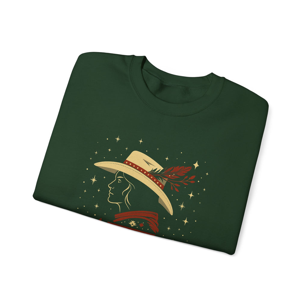Western Christmas sweatshirt, Cowgirl, Cowboy, Western graphic, Howdy, Southern Christmas, Xmas, Vintage, Rustic, Rodeo, Country