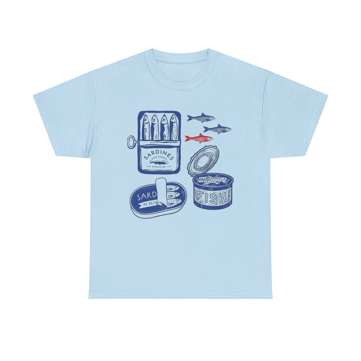 Sardines Shirt, Tinned Fish Shirt, Sardines Tshirt, Coastal Shirt, Canned Fish Shirt, Fisherman Aesthetic, Tin Fish, Can Fish, Sardine Shirt