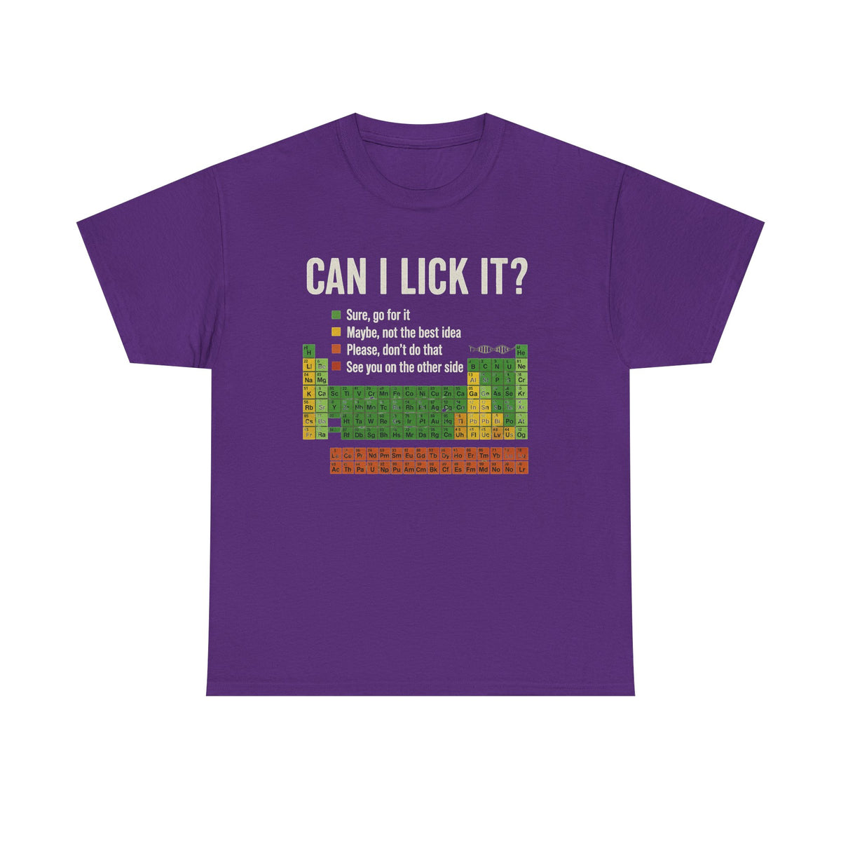 Can I Lick It Shirt, Periodic Table Shirt, Funny Chemistry Shirt, Elements Table Funny Shirt, Science Shirt, Scientist Gift